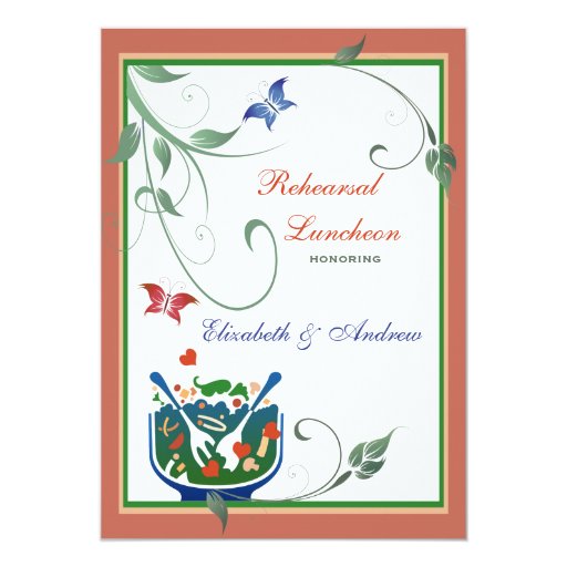 casual lunch rehearsal luncheon invitation zazzle lunch invitations