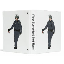 Casual Pepper Spray Cop in Color 3 Ring Binders