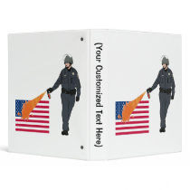 Casual Pepper Spray Cop with Flag in Color Binders