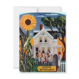CASUAL RETIREMENT INVITATION ~ EZ TO CUSTOMIZE invitation