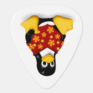 Casual Tux Guitar Pick - Single Sided