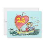 CASUAL TWENTY-FIFTH SILVER ANNIVERSARY INVITATIONS