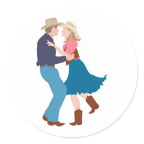Casual Western Wedding Reception stickers