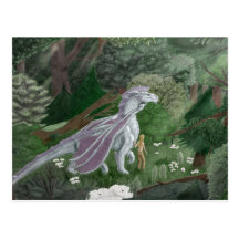 CasualStrollElf&Dragon Postcard