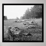 Casualties During the Battle of Gettysburg 1863 posters