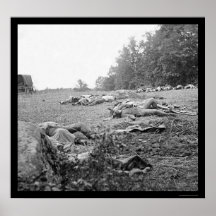Casualties During the Battle of Gettysburg 1863 Poster