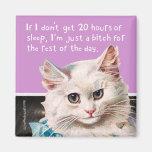 Cat "20 Hours Of Sleep" Refrigerator Magnets