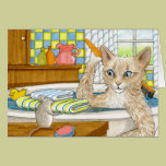 Cat 345 funny Greeting Card cards
