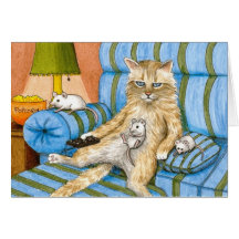 cat 361 Note Card