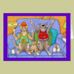 Cat 369 funny Greeting Card cards