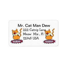 Cat Address Label