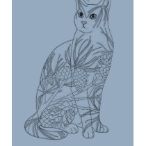 Cat Adobe Illustrator t-shirts by LADYRED21 Cat Adobe Illustrator t-shirts