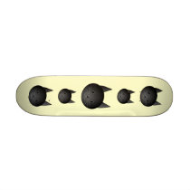 Cat. Adorable black kitty. Skateboard Decks