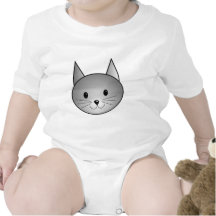 Cat. Adorable Gray Kitty Design. Creeper