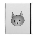 Cat. Adorable Gray Kitty Design. iPad Folio Cover