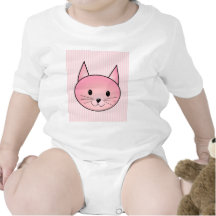 Cat. Adorable pretty pink kitty. Shirts