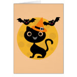 Cat and Bats Halloween T-shirts and Gifts Cards
