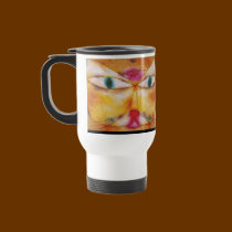 Cat and Bird - Abstract Art  by Paul Klee mugs