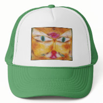 Cat and Bird - Abstract Art - Paul Klee Mesh Hats