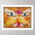Cat and Bird - Abstract Art Poster Print