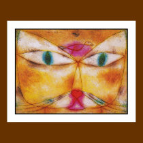 Cat and Bird - Abstract Art Poster Print posters