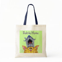 Cat and Bird House mobile home bags by creationhrt Cat and Bird House mobile home bags
