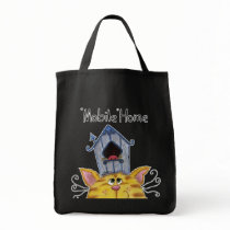 Cat and Bird House mobile home bags by creationhrt Cat and Bird House mobile home bags
