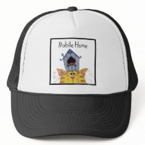 Cat and Bird House "Mobile Home" hats by creationhrt Cat and Bird House "Mobile Home" hats