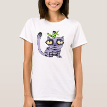 Cat and Bird t-shirts by biliana Cat and Bird t-shirts
