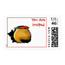 Cat and Cauldron-postage postage