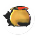 Cat and Cauldron-sticker