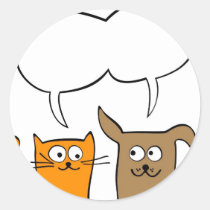 cat and dog stickers