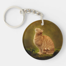 Cat And Fairy Acrylic Keychain