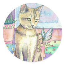 Cat and Fairy Stickers by Molly Harrison by robmolily Cat and Fairy Stickers by Molly Harrison