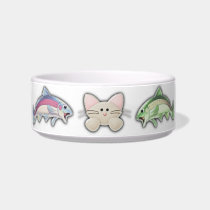 Cat and fish cat bowl pet bowls