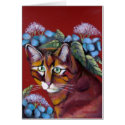 Cat and flowers cards