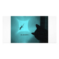 CAT AND GECKO 3 MULTICOLORED PHOTO CARD TEMPLATE
