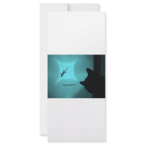 CAT AND GECKO 3 MULTICOLORED CUSTOMIZED RACK CARD