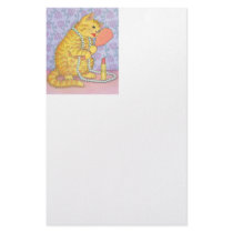 CAT and lipstick stationery