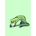 Cat and Mouse Blue card
