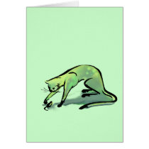 Cat and Mouse Blue cards by Flynn_the_Cat Cat and Mouse Blue cards