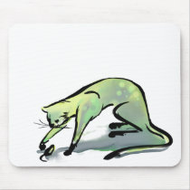 Cat and Mouse mousepads by Flynn_the_Cat Cat and Mouse mousepads