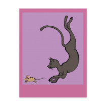 cat and mouse postcards