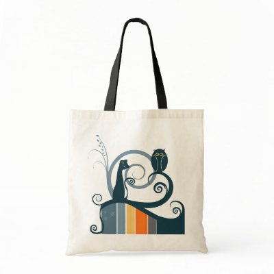 Cat and Owl Original Design Bags by EveStock