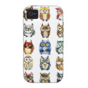 Cat and Owls rainbow Case-Mate iPhone 4 Covers