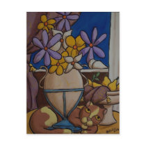 Cat and Pears postcards