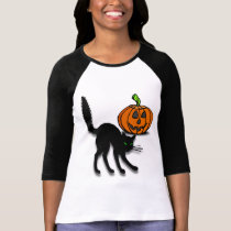 Cat and Pumpkin t-shirts
