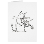 Cat and the Fiddle Card