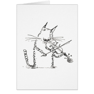 Cat and the Fiddle Card
