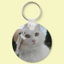 Cat and the Hat keychains by JCatGarden Cat and the Hat keychains